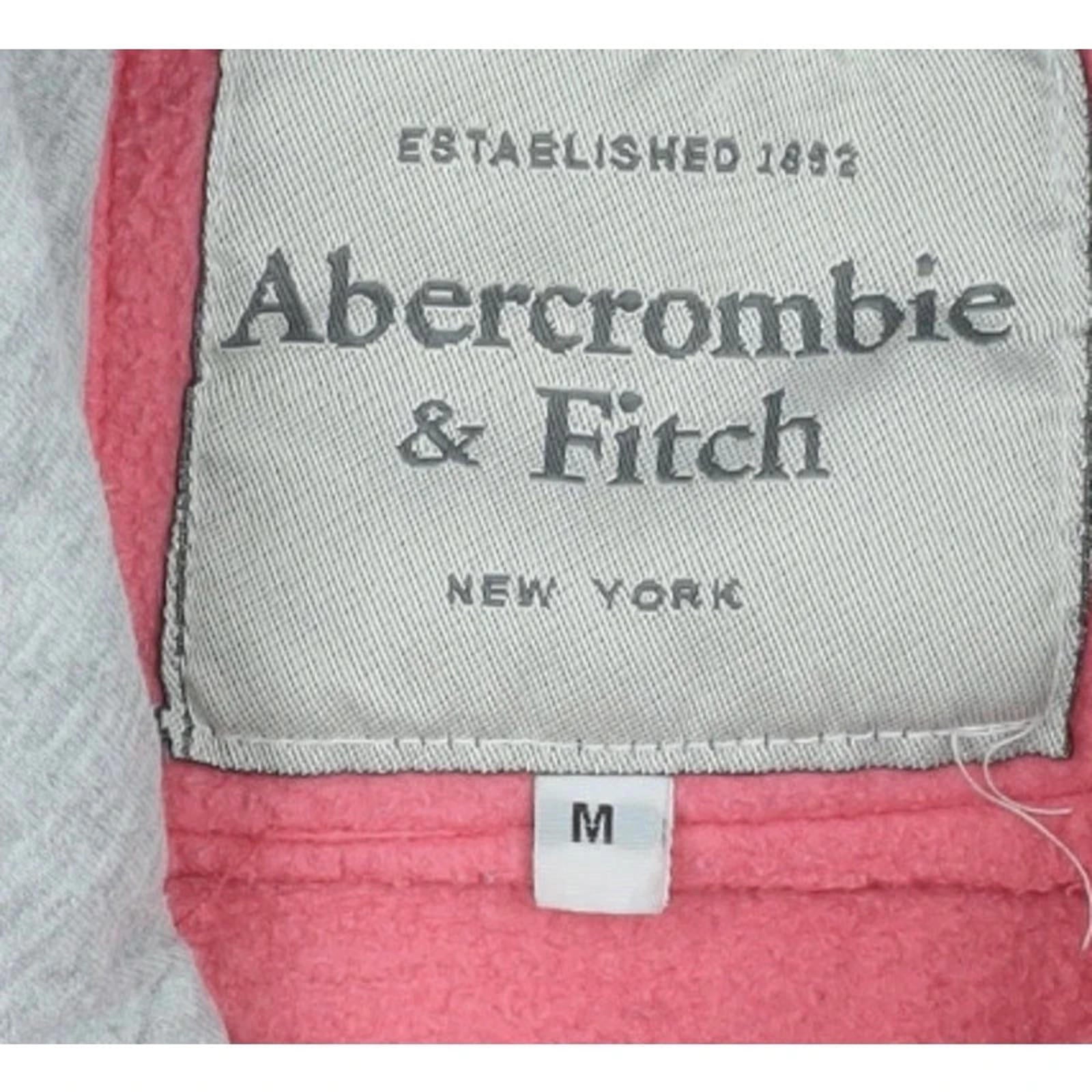 abercrombie & fitch pink faded hoodie size medium y2k 2000s