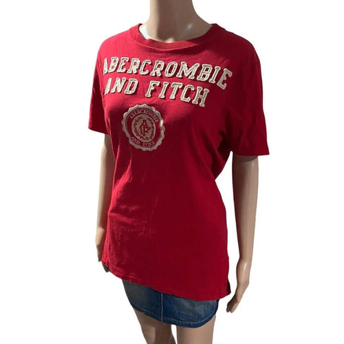 abercrombie & fitch tshirt y2k 2000s vintage - size large muscle mens fit women XXL red