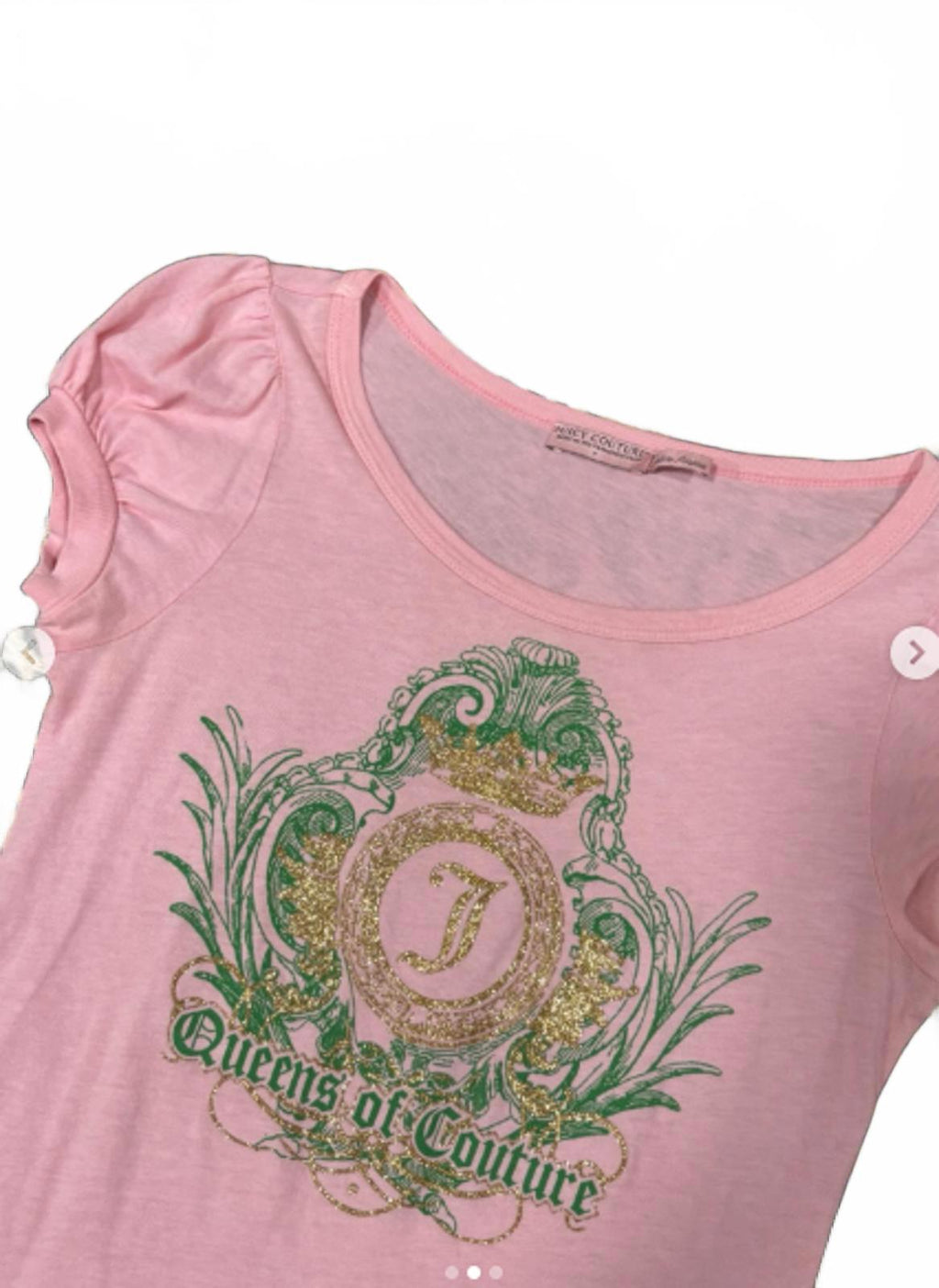 Juicy Couture Pink Vintage tshirt short sleeve RARE y2k mcbling 2000s