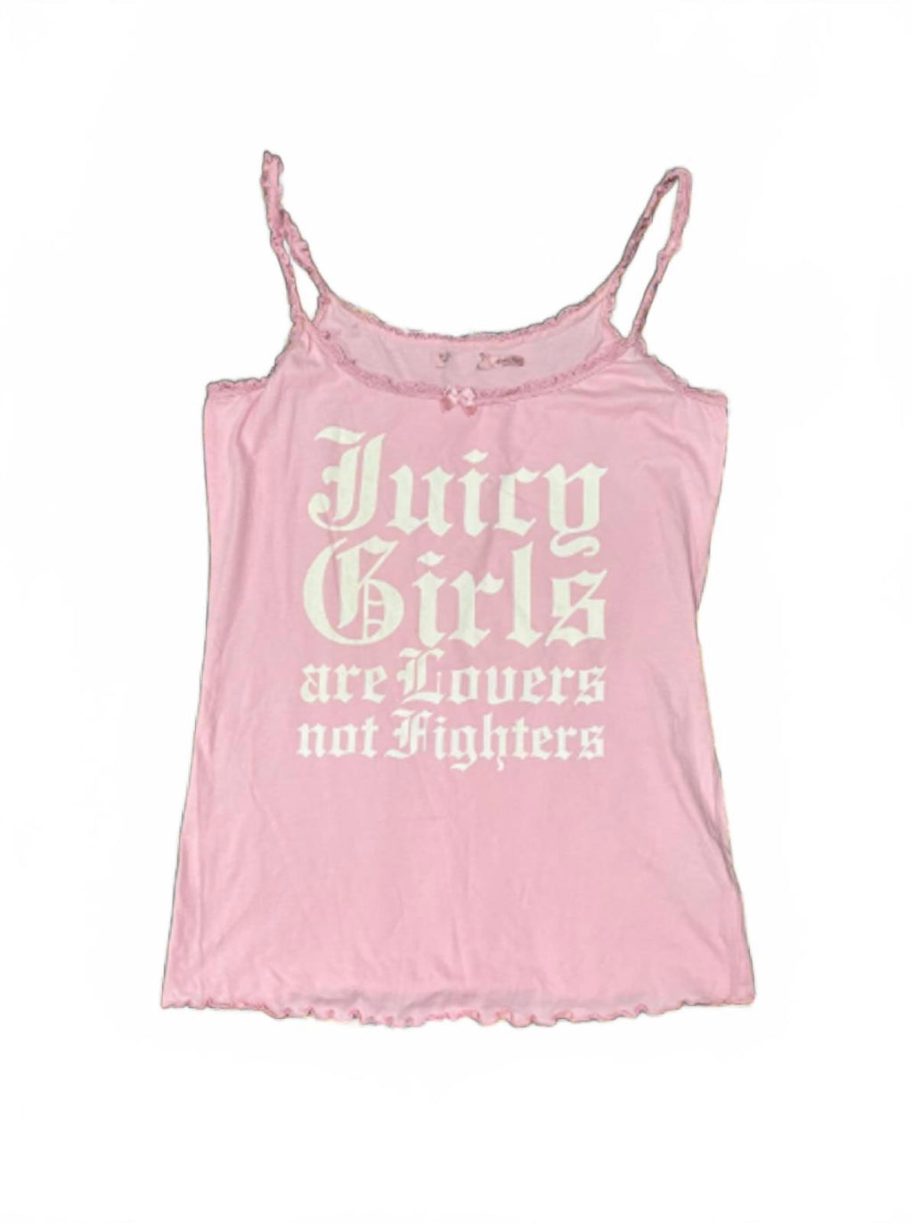Juicy Couture Pink Vintage tshirt cami RARE y2k mcbling 2000s