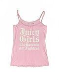 Juicy Couture Pink Vintage tshirt cami RARE y2k mcbling 2000s