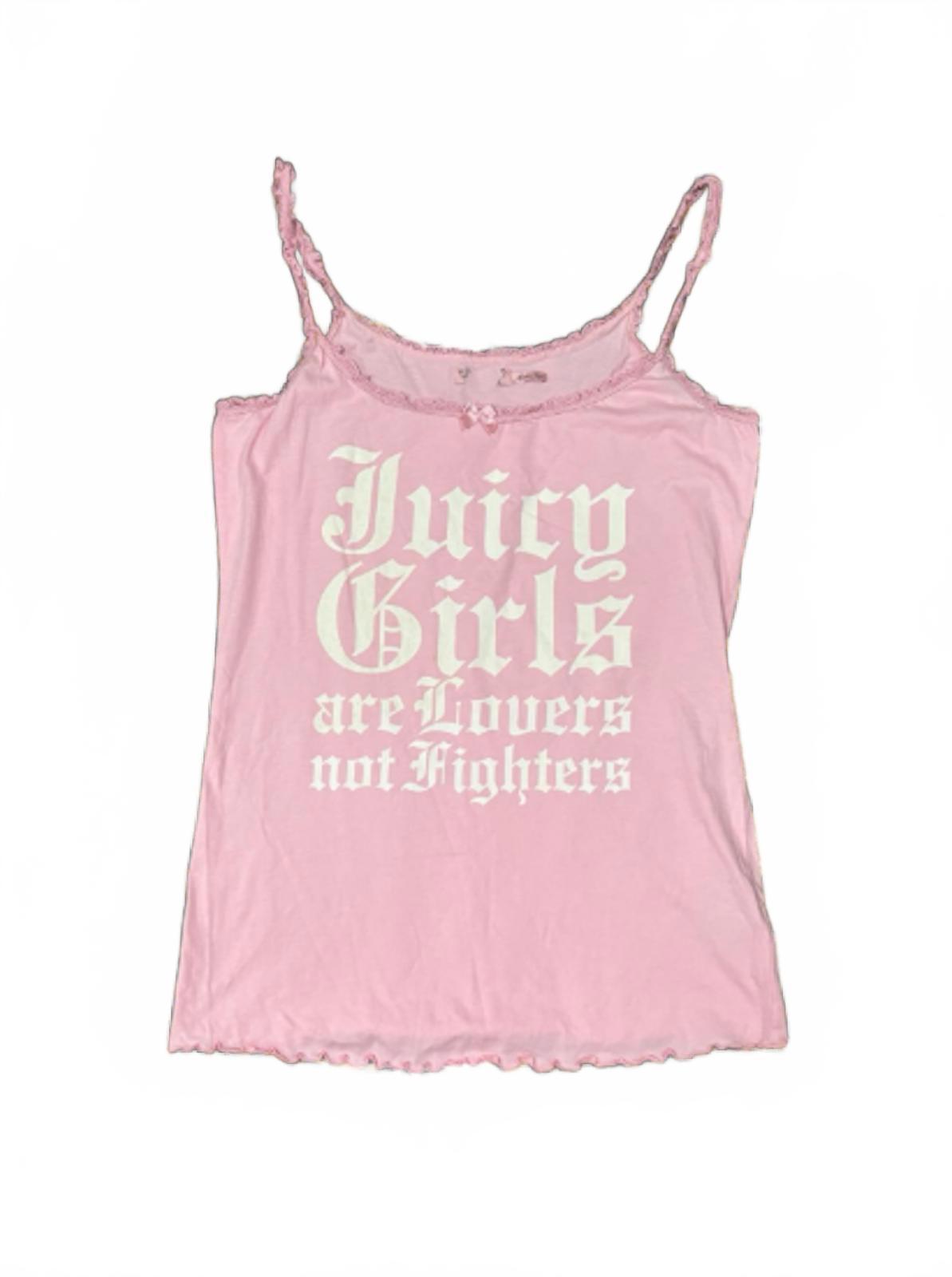 Juicy Couture Pink Vintage tshirt cami RARE y2k mcbling 2000s