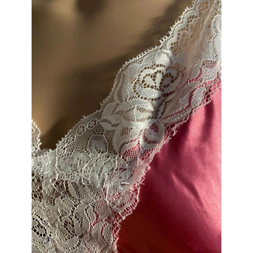 size xl pink silky lace cami top y2k mcbling