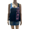 abercrombie and fitch size medium blue and pink tank top vintage 2000s y2k