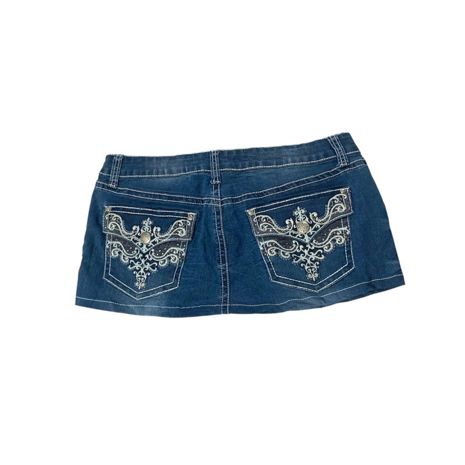 mini skirt 32 inch waist estimate size 14 - vintage y2k mcbling 2000s