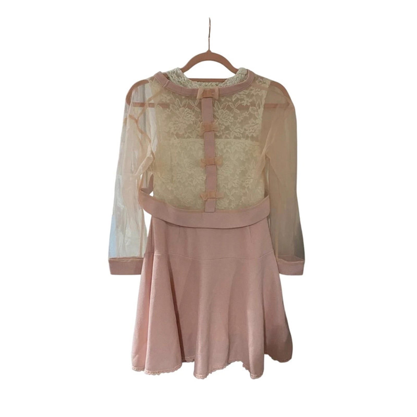 liz lisa free size pink and cream two piece dress y2k coquette gyaru japanese