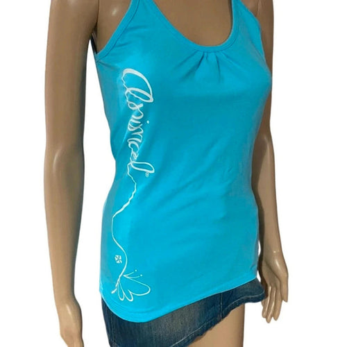 animal size 10 blue tank top vintage 2000s y2k