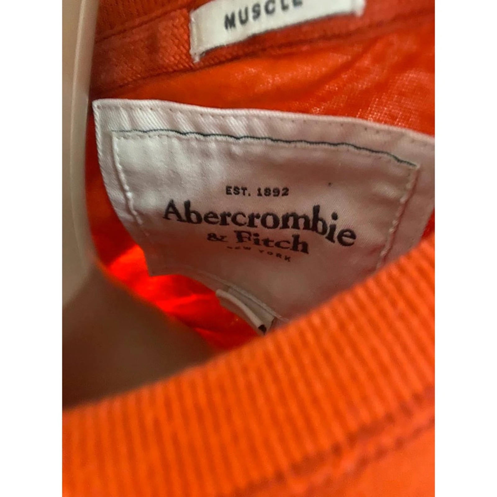 abercrombie & fitch tshirt y2k 2000s vintage - orange