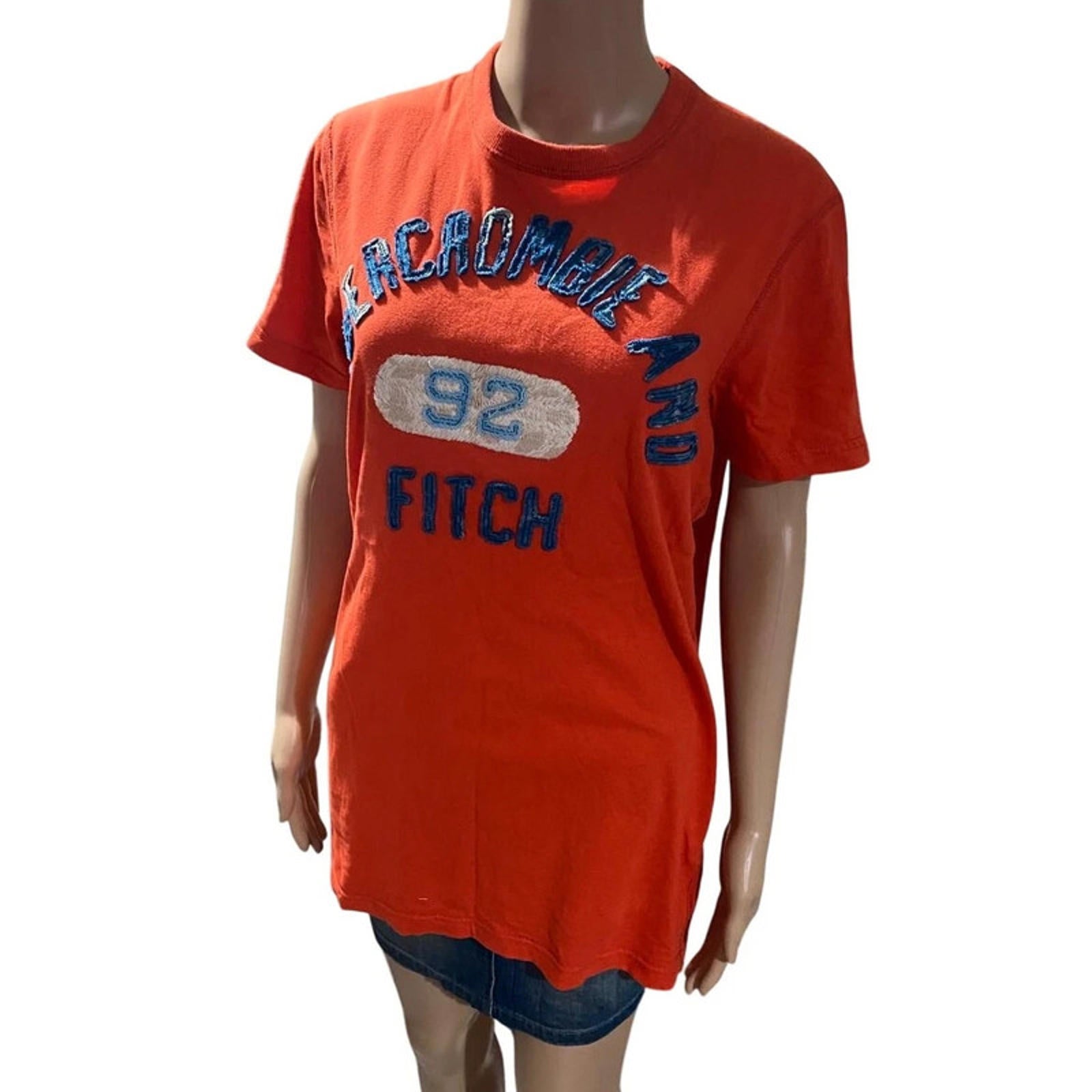 abercrombie & fitch tshirt y2k 2000s vintage - orange