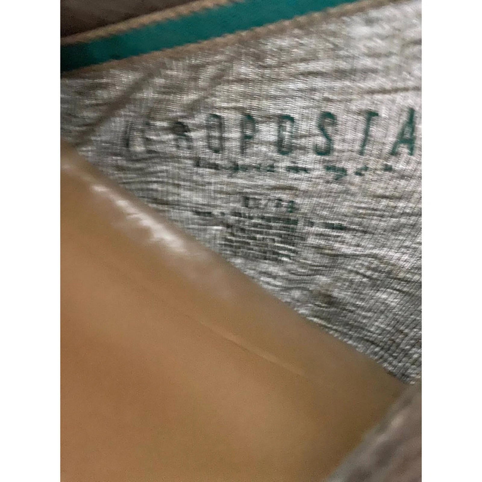 size large aeropostale grey and blue long sleeve top henley vintage rare 2000s y2k mcbling