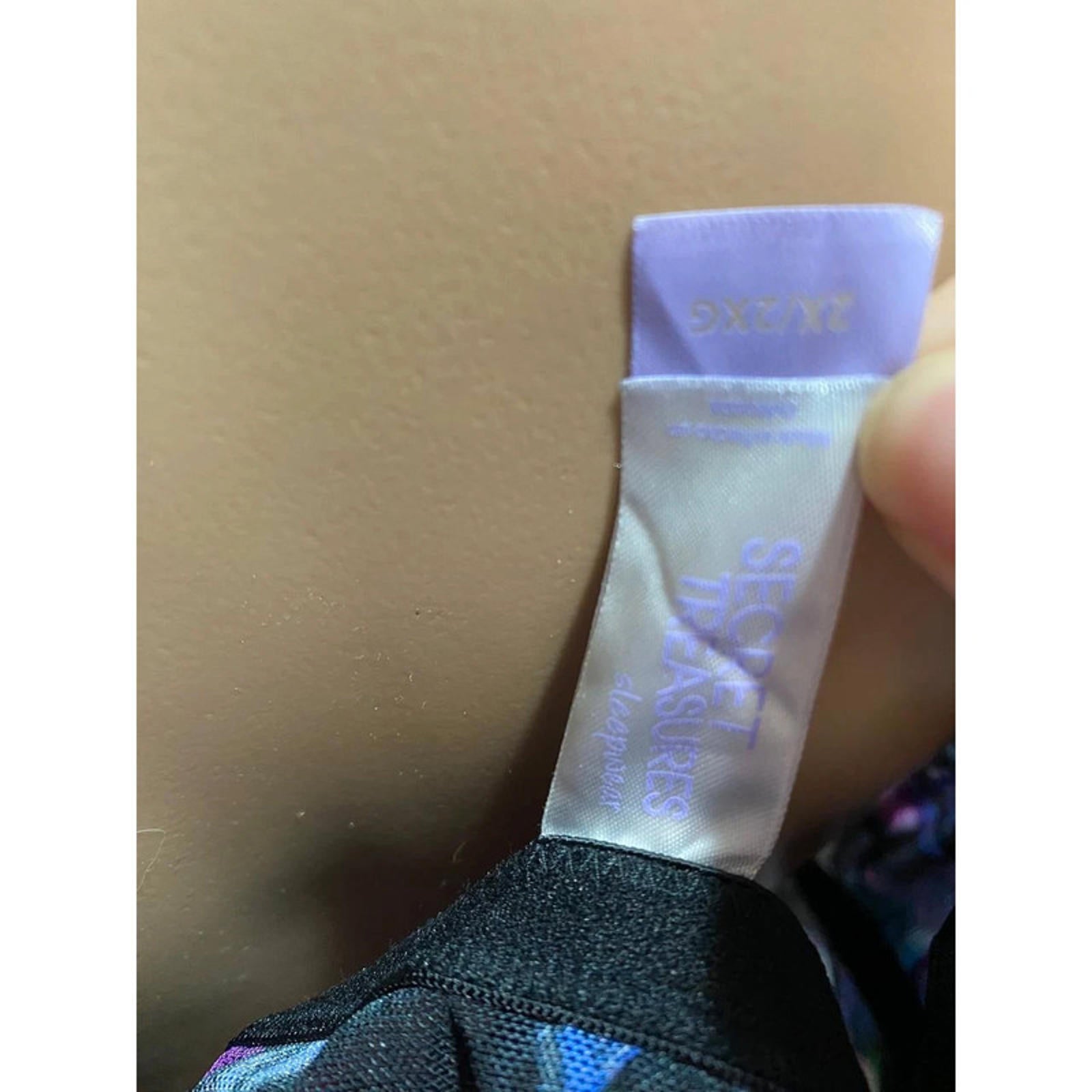 secret treasures size 2x purple and black floral  babydoll cami dress top - vintage y2k elegant