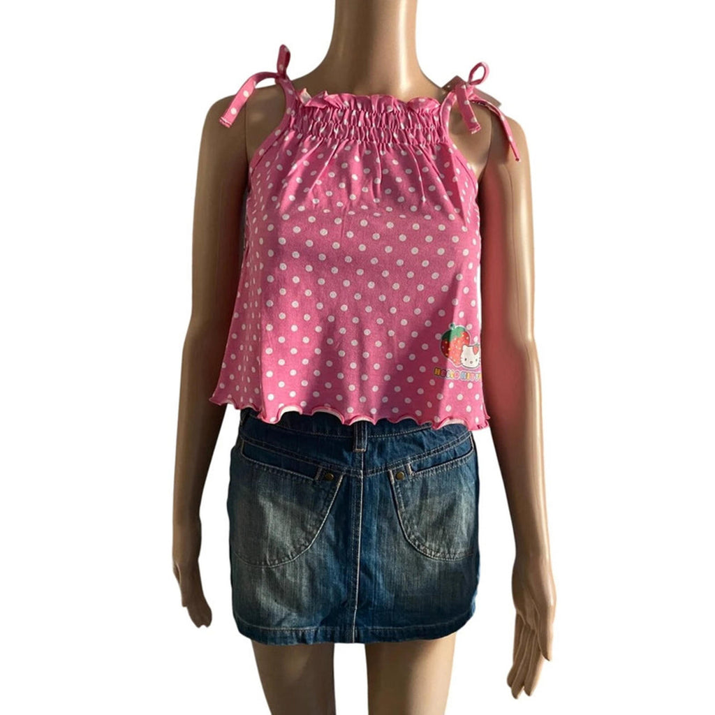 RARE 2002 sanrio estimate fit size 4-6 uk hello kitty kidcore