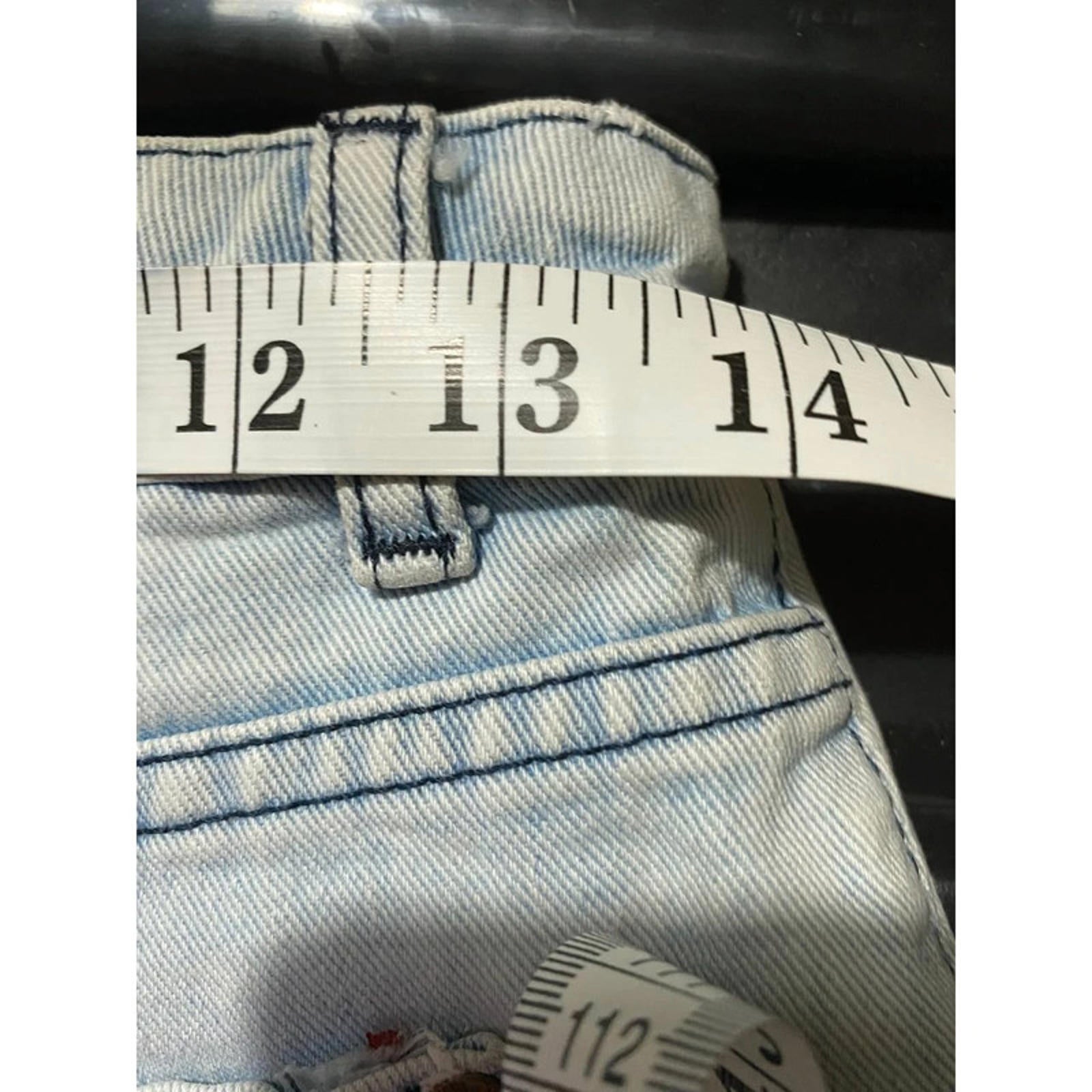 miss Selfridge size 10 blue jean shorts 00s summer y2k 28 inch waist