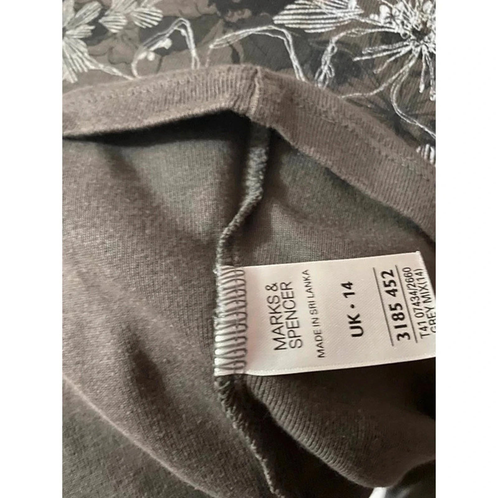 gorgeous size 14 vintage m&s long sleeve grunge top 2000s fairycore y2k