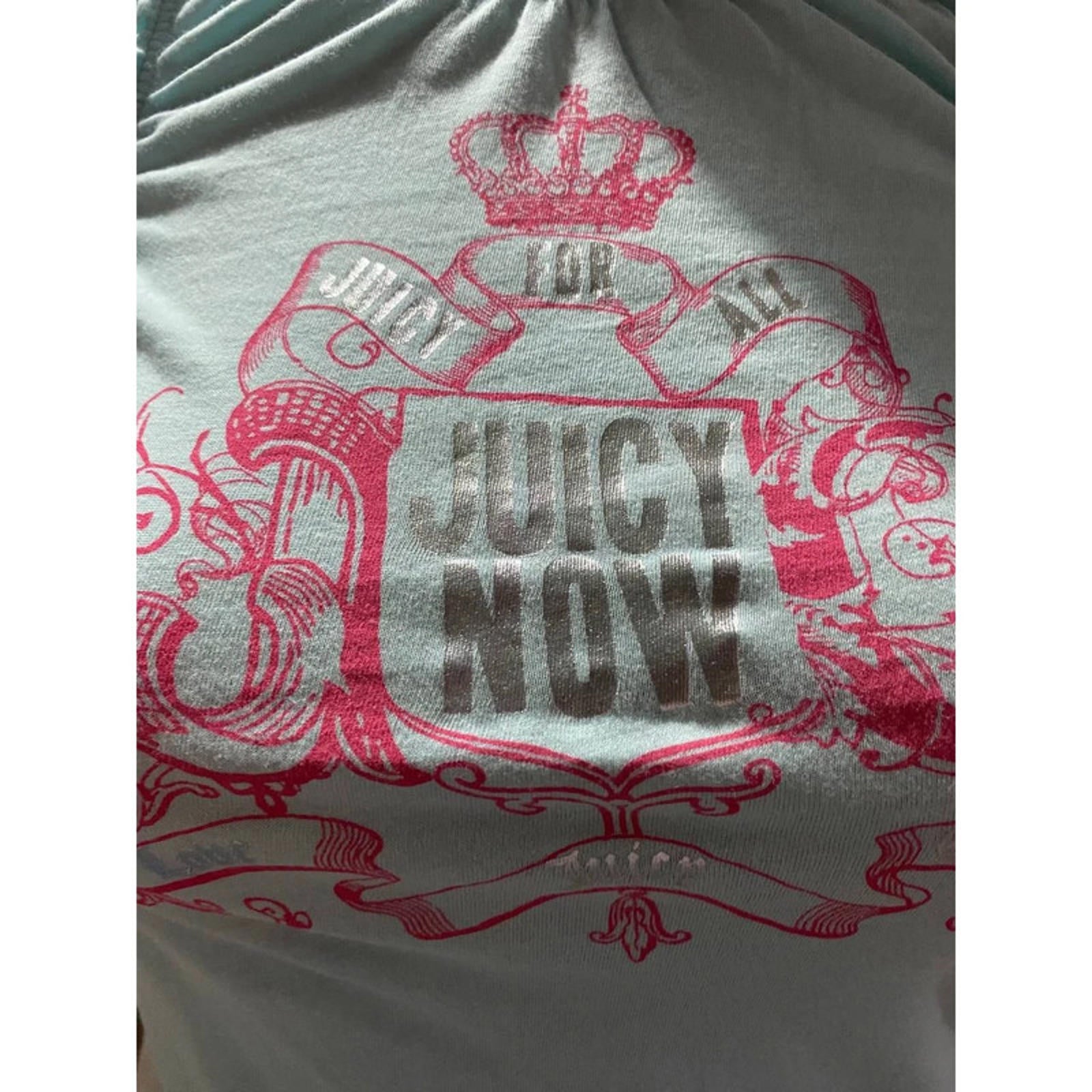 RARE vintage juicy couture cotton blue tank top size 6 xs y2k vintage 2000s mcbling