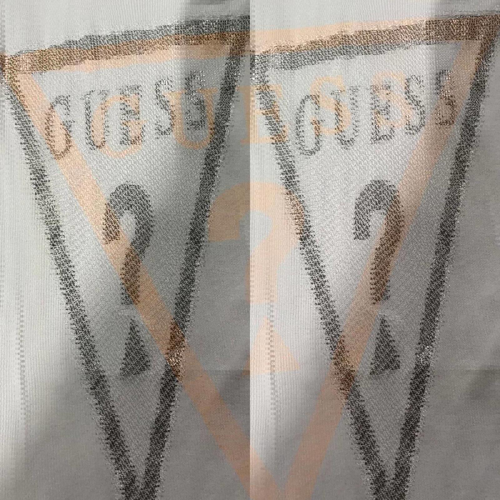 guess size xs vest top white and gold - y2k 2000s mcbling