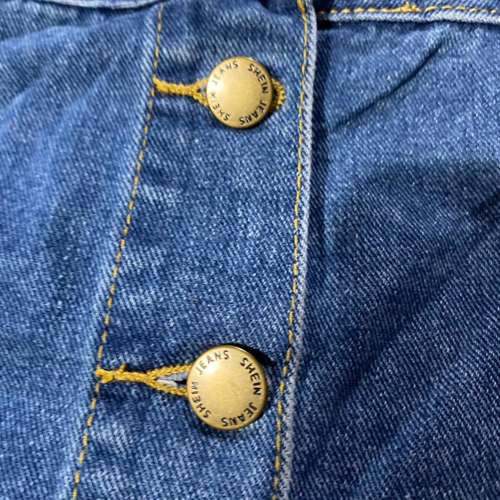 denim mini skirt  - vintage y2k mcbling 2000s size 10