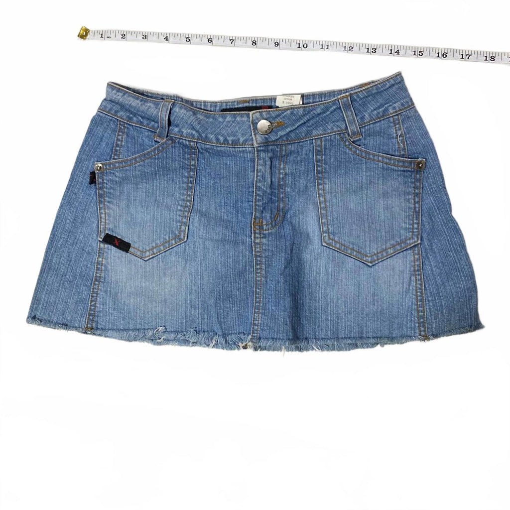 denim mini skirt  - vintage y2k mcbling 2000s