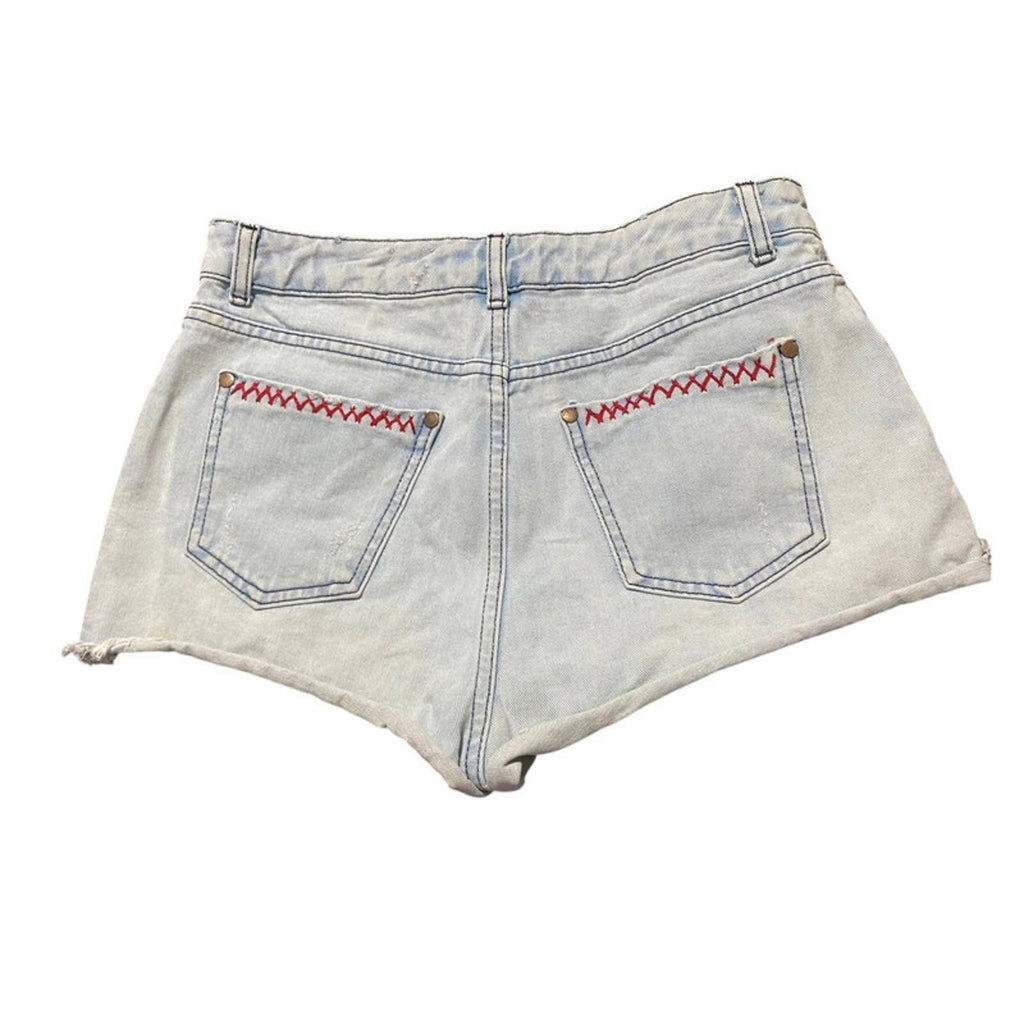 miss Selfridge size 10 blue jean shorts 00s summer y2k 28 inch waist