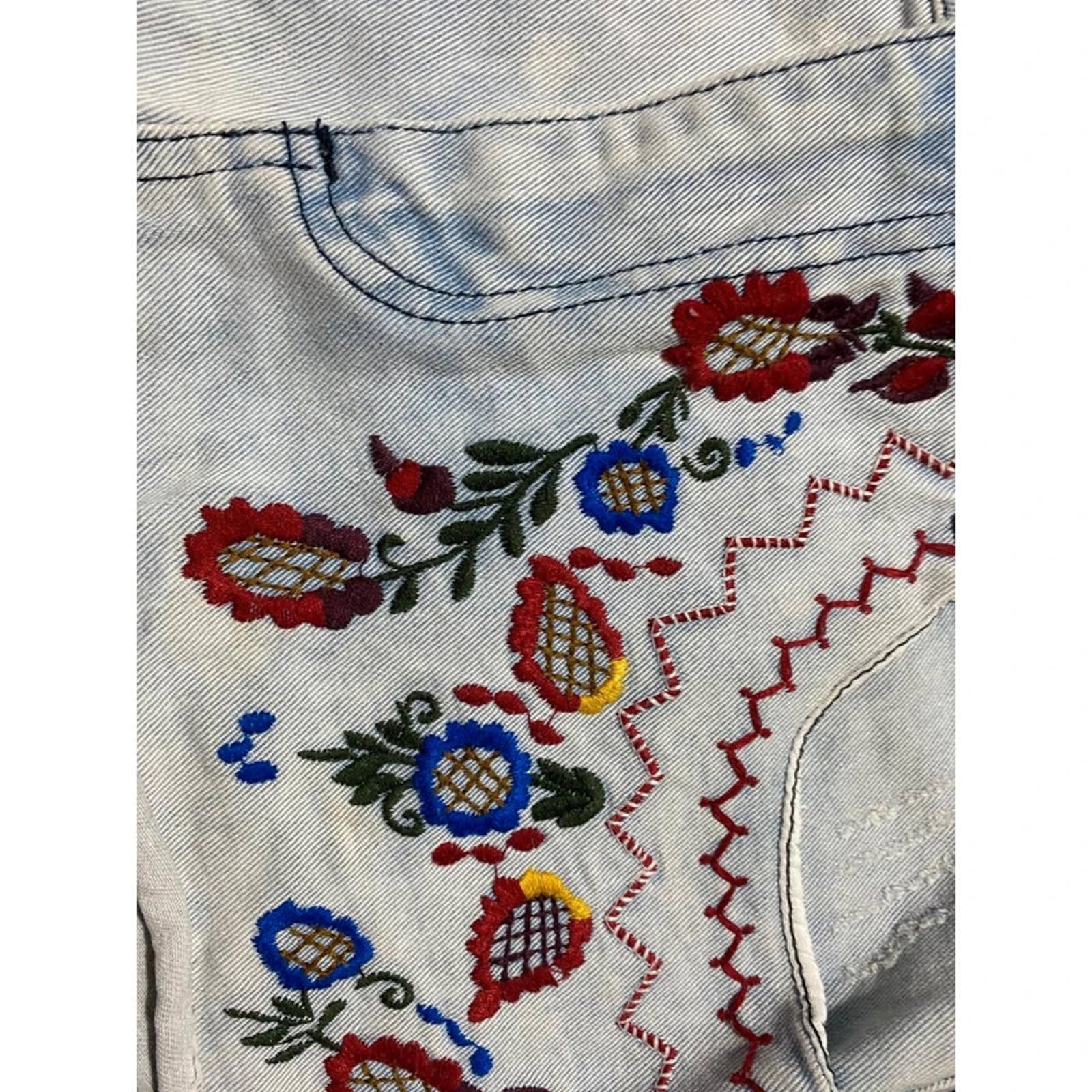 miss Selfridge size 10 blue jean shorts 00s summer y2k 28 inch waist