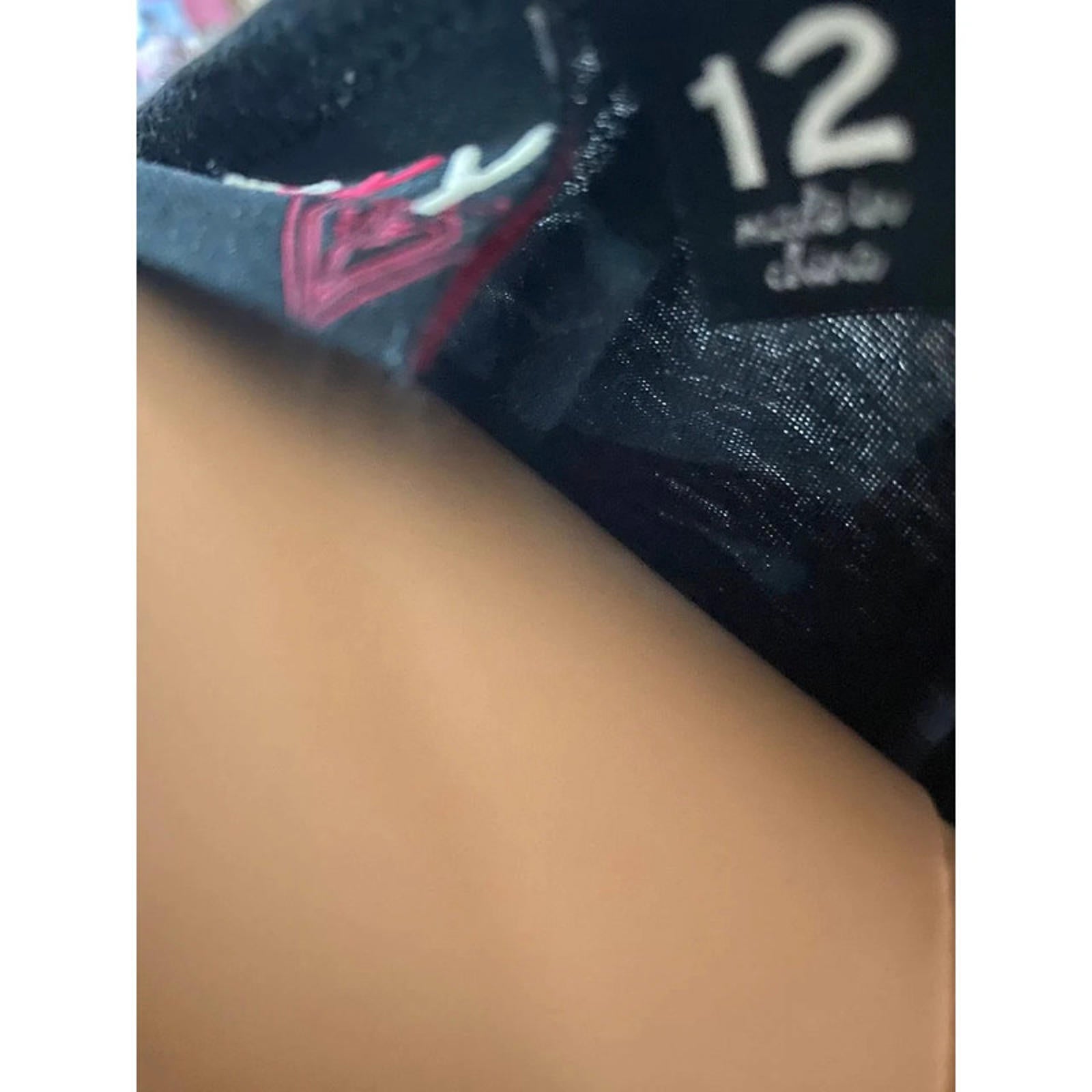 roxy size 12 hot pink and black y2k strappy tank top 2000s mcbling