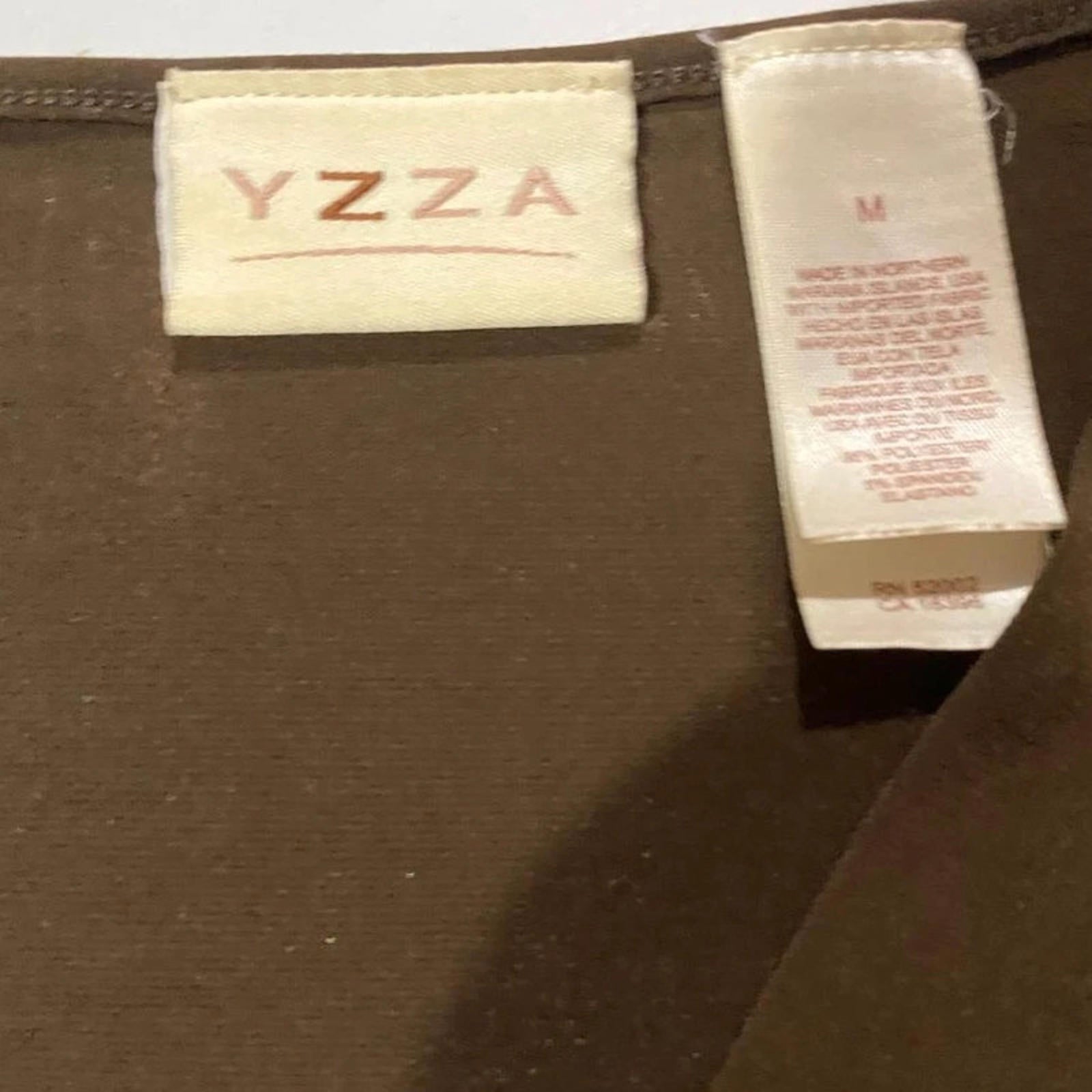 yzza size medium vintage top y2k 2000s brown
