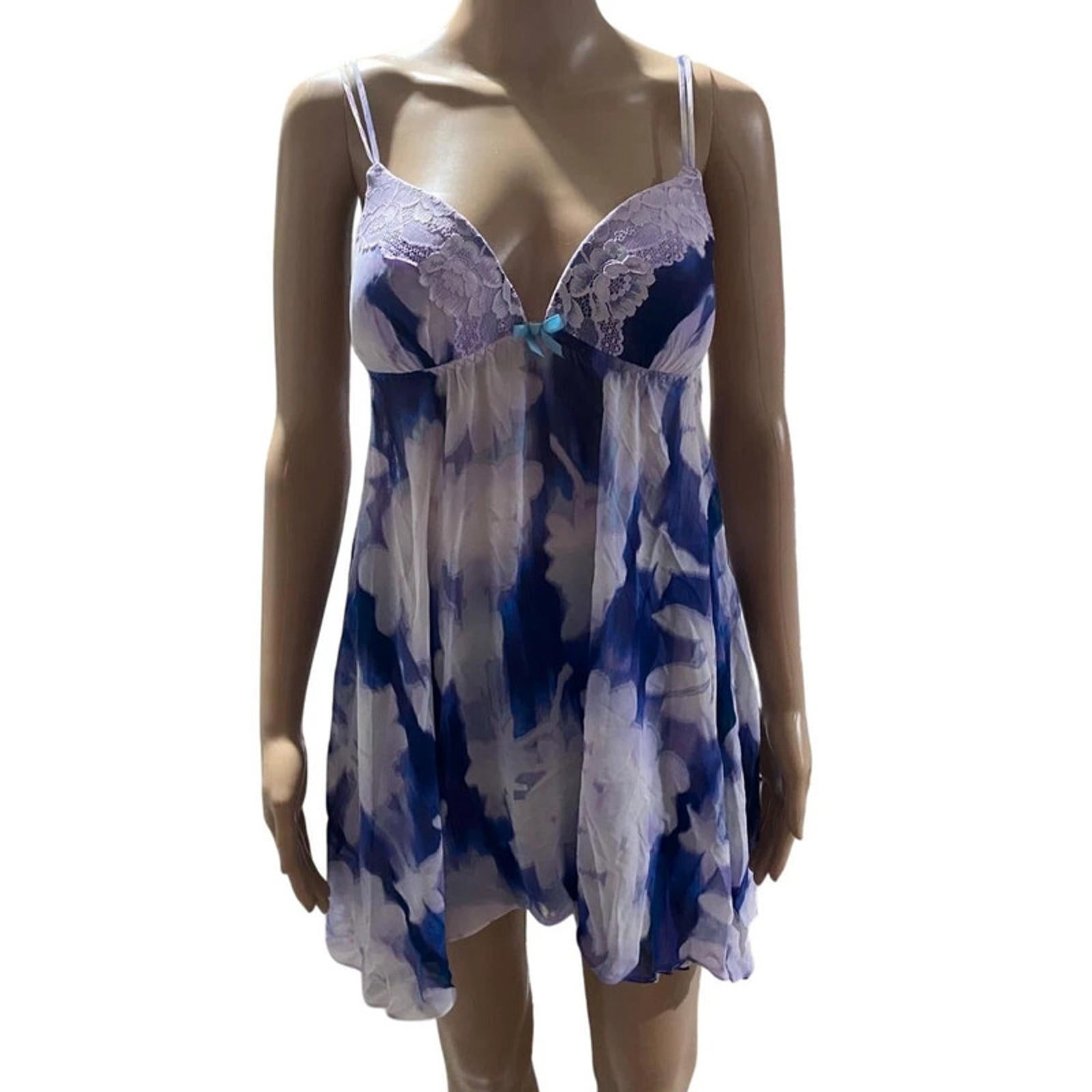 Linea Donatella size medium purple babydoll cami top - vintage 2000s y2k aesthetic