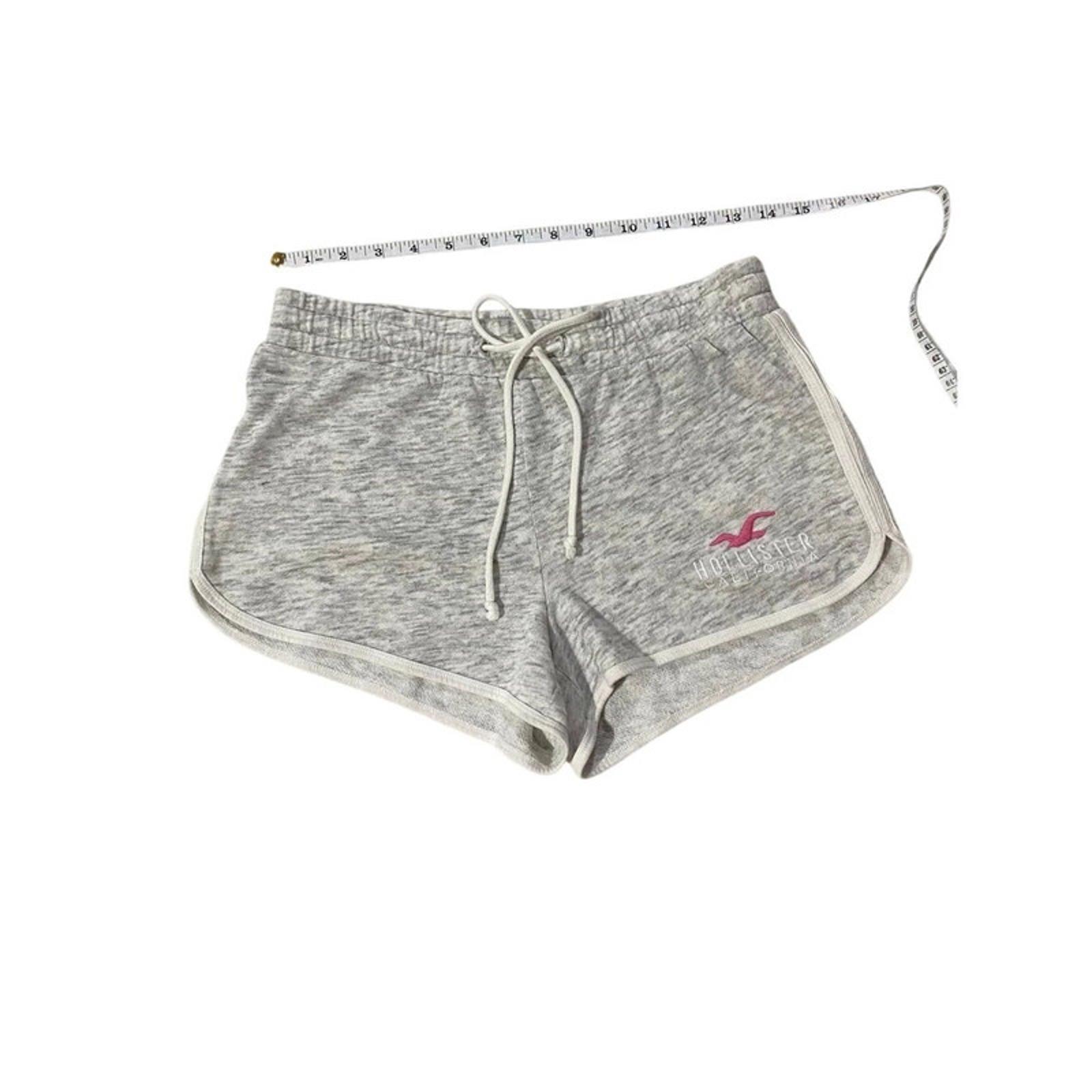 vintage hollister size small grey and pink shorts y2k 2000s