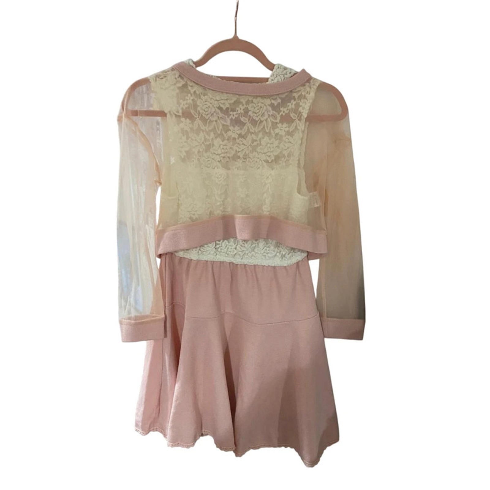 liz lisa free size pink and cream two piece dress y2k coquette gyaru japanese