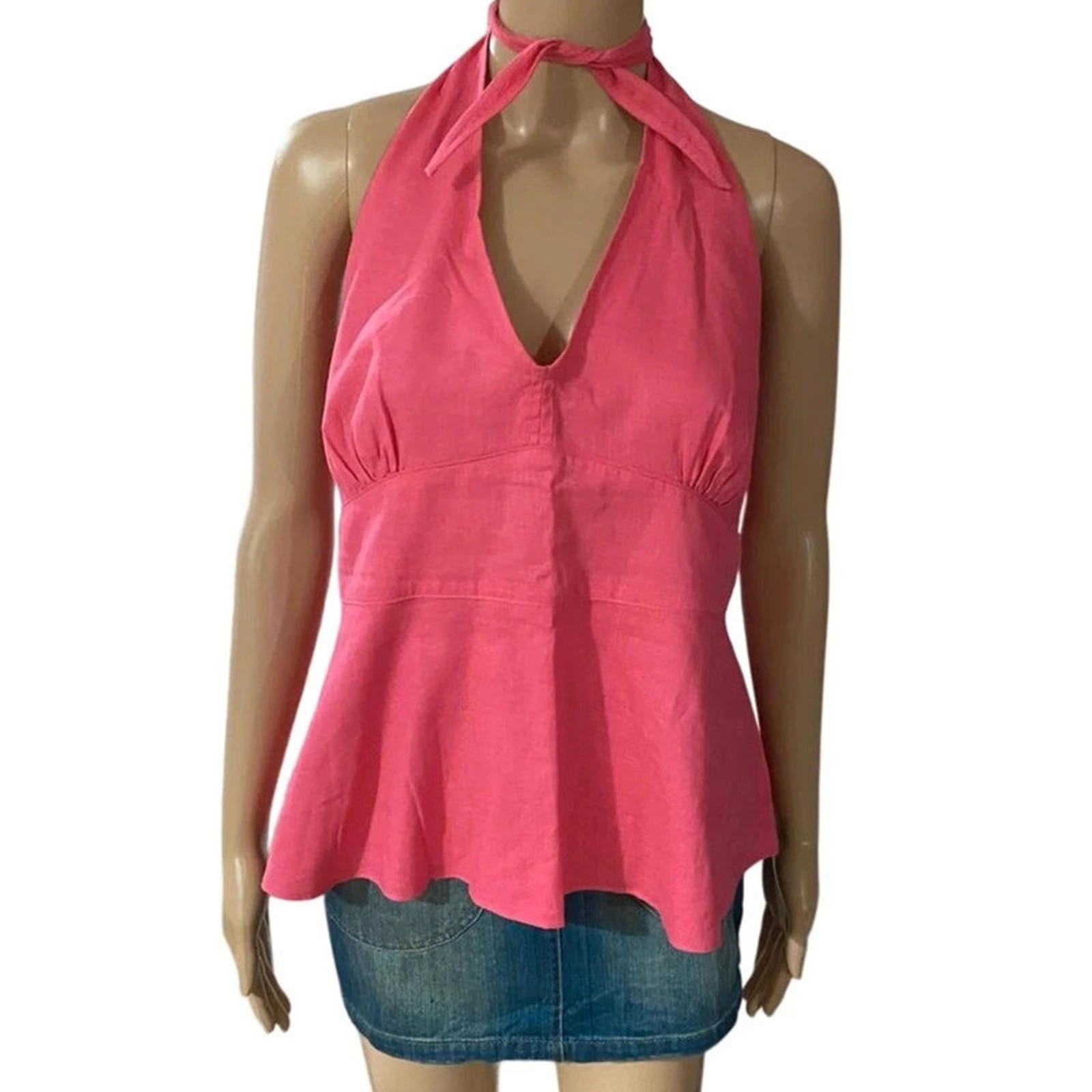 gap size xl pink halter neck top y2k 2000s