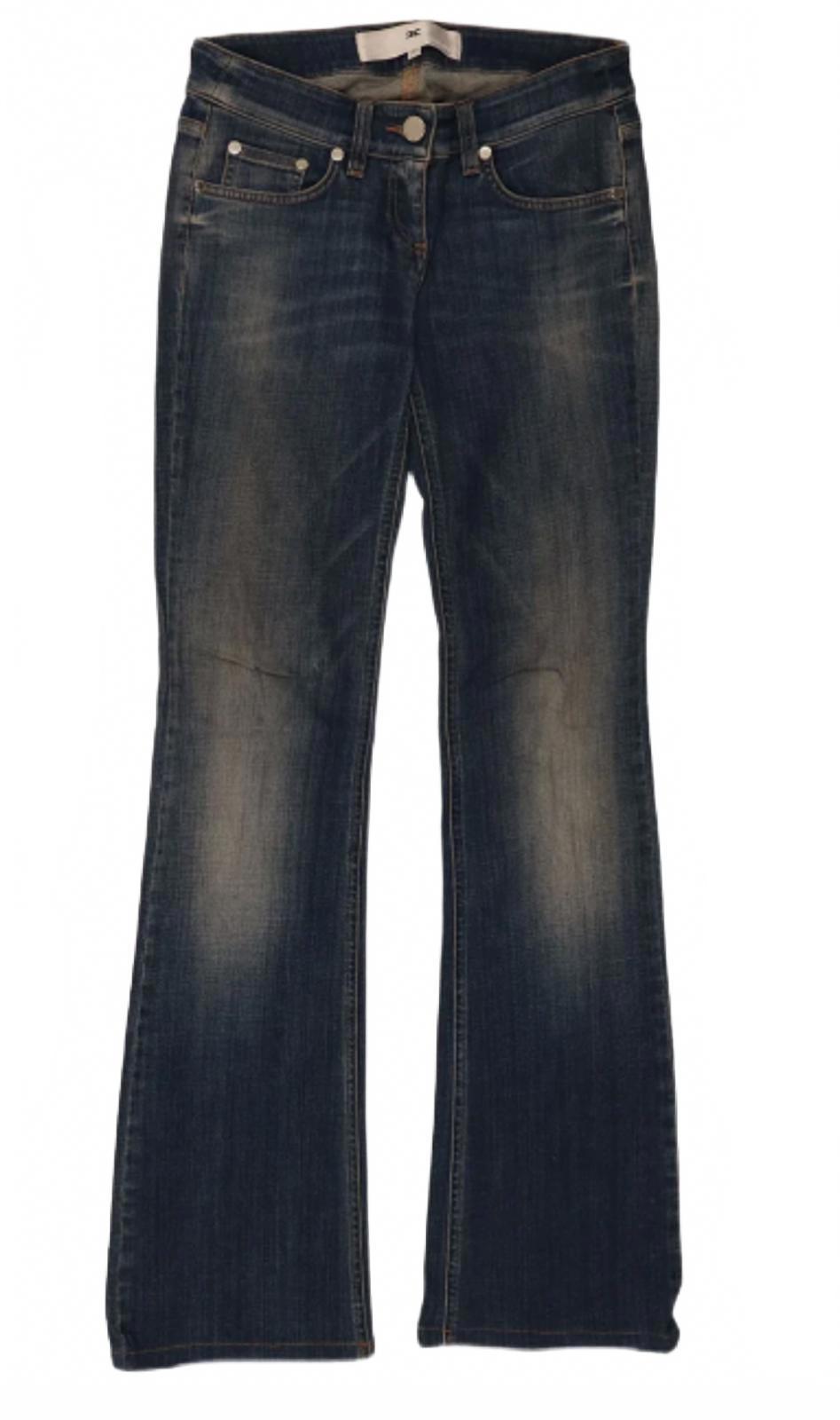 low rise bootcut elisabetta franchi denim y2k vintage 2000s jeans size est 8