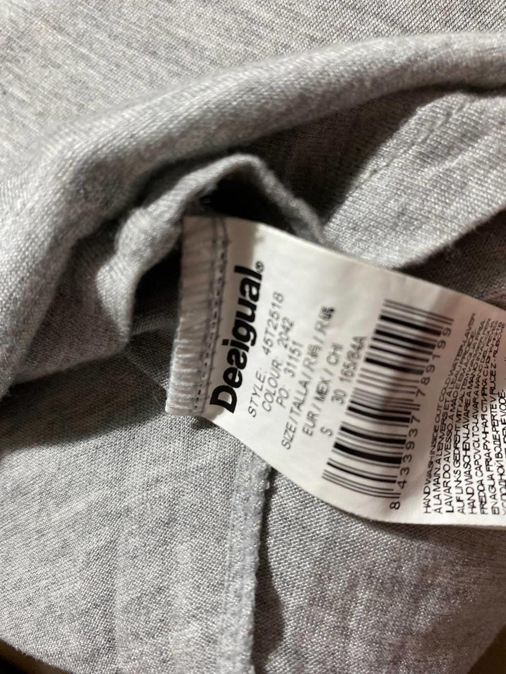 desigual tank top size small grey y2k 2000s