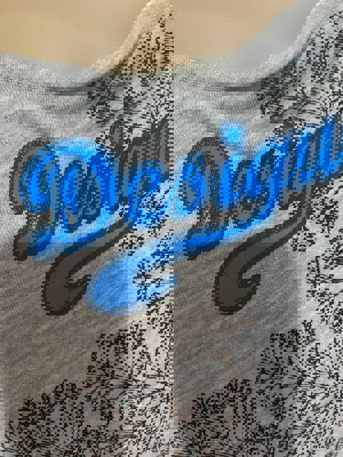 desigual tank top size small grey y2k 2000s