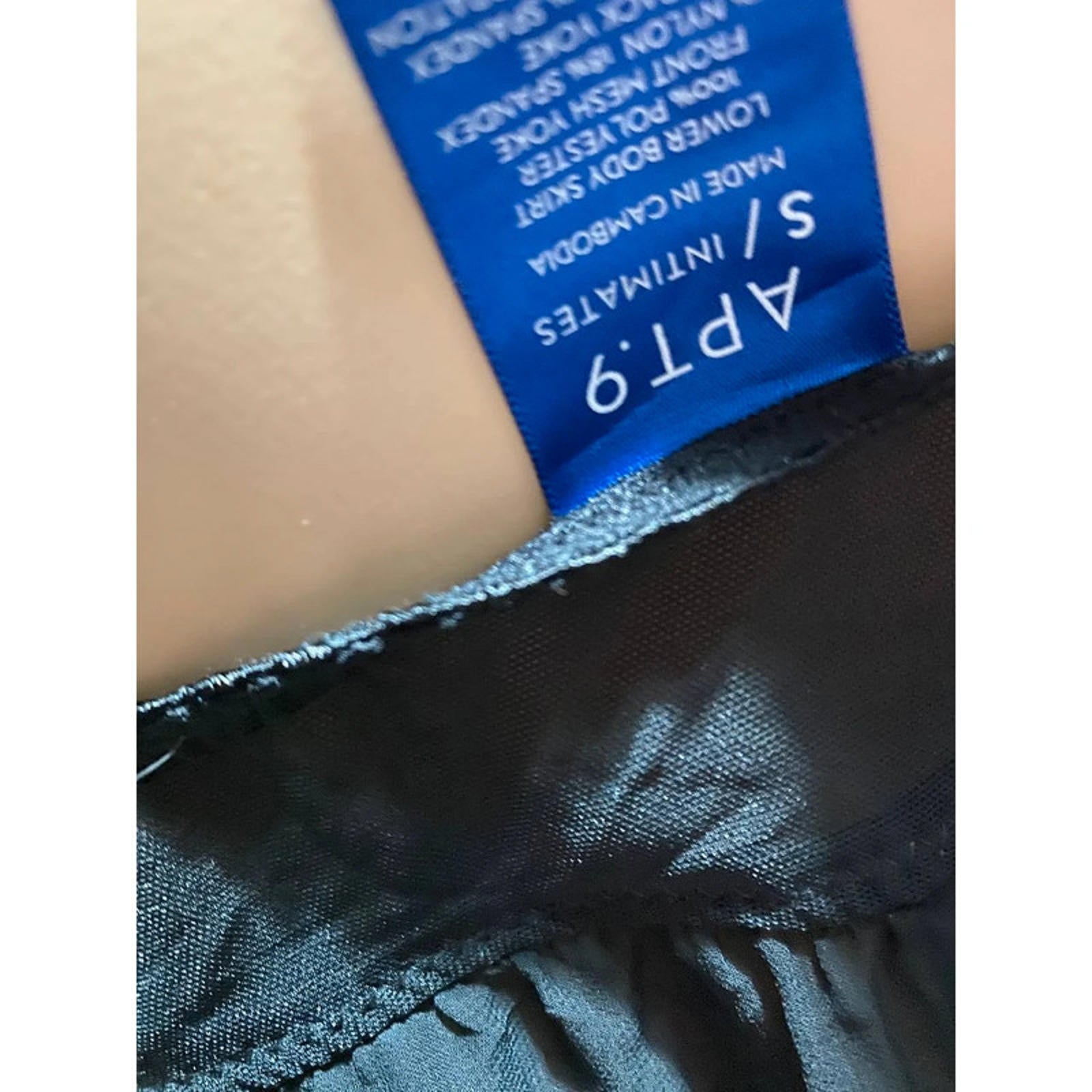 apt.9 size small  black babydoll cami top - y2k 2000s diva aesthetic goth emo