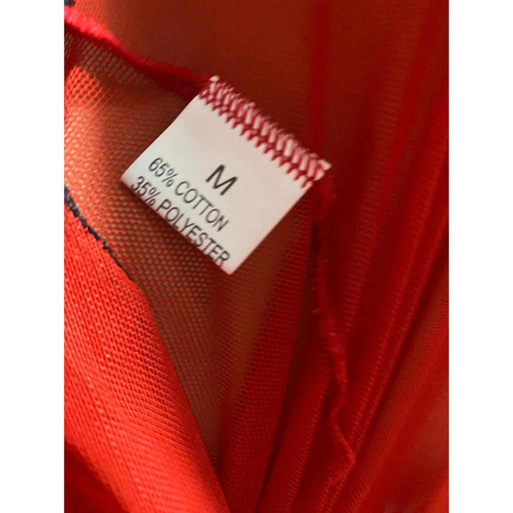 black and red babydoll chemise top goth halloween medium vintage y2k mcbling 2000s