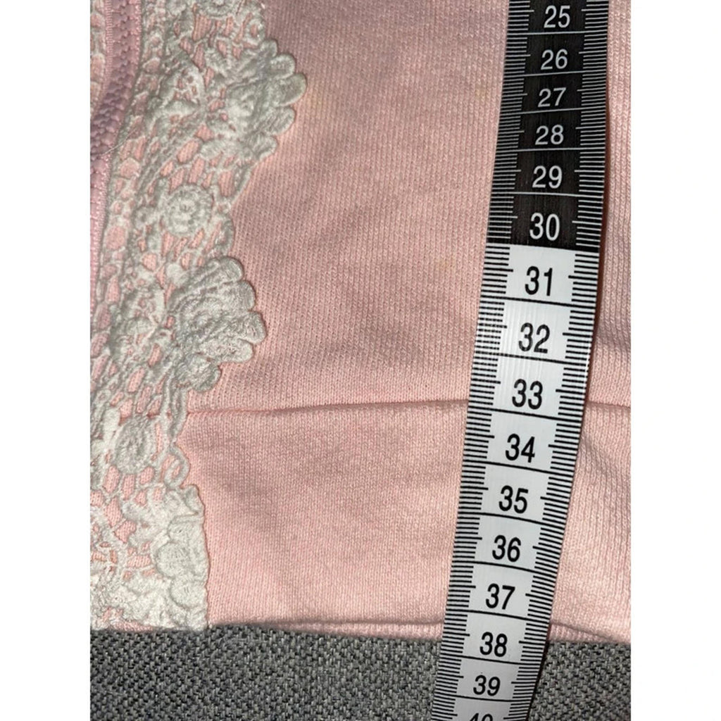 Liz lisa estimate size 4 uk cropped pink and white hoodie coquette y2k