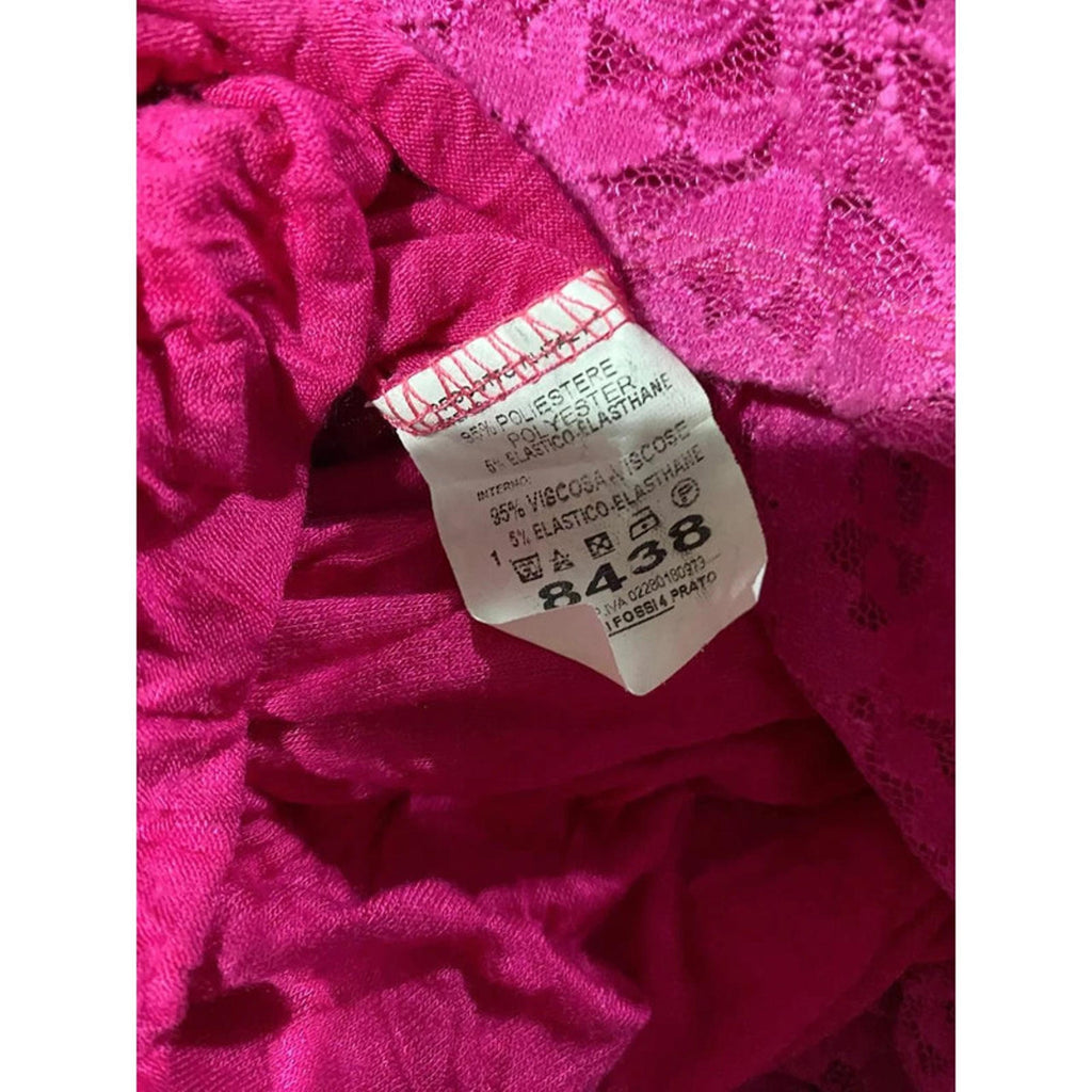 y2k mcbling rhinestone hot pink mini dress babydoll 2000s