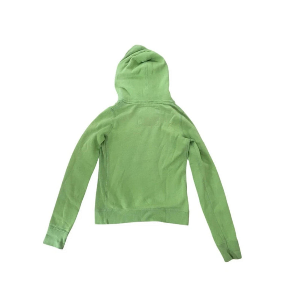abercrombie & fitch green vintage hoodie size small muscle y2k 2000s