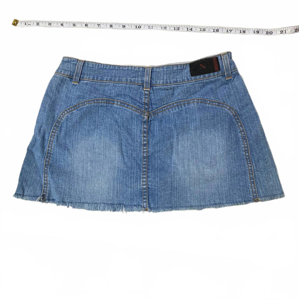 denim mini skirt  - vintage y2k mcbling 2000s