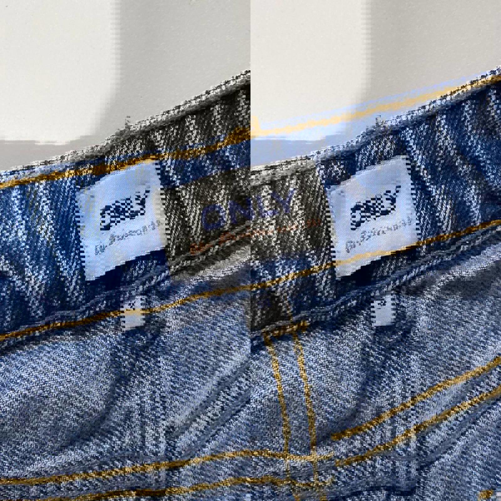 denim mini skirt  - vintage y2k mcbling 2000s size 10