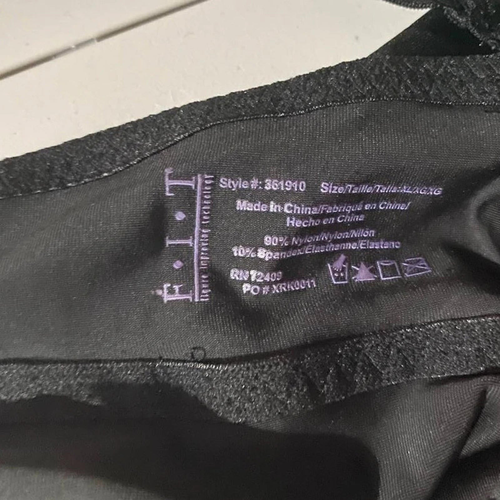 f.i.t size XL black babydoll top vintage 90s 2000s y2k goth emo