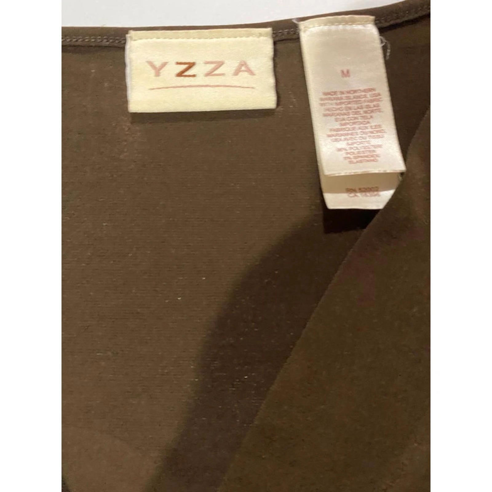 yzza size medium vintage top y2k 2000s brown