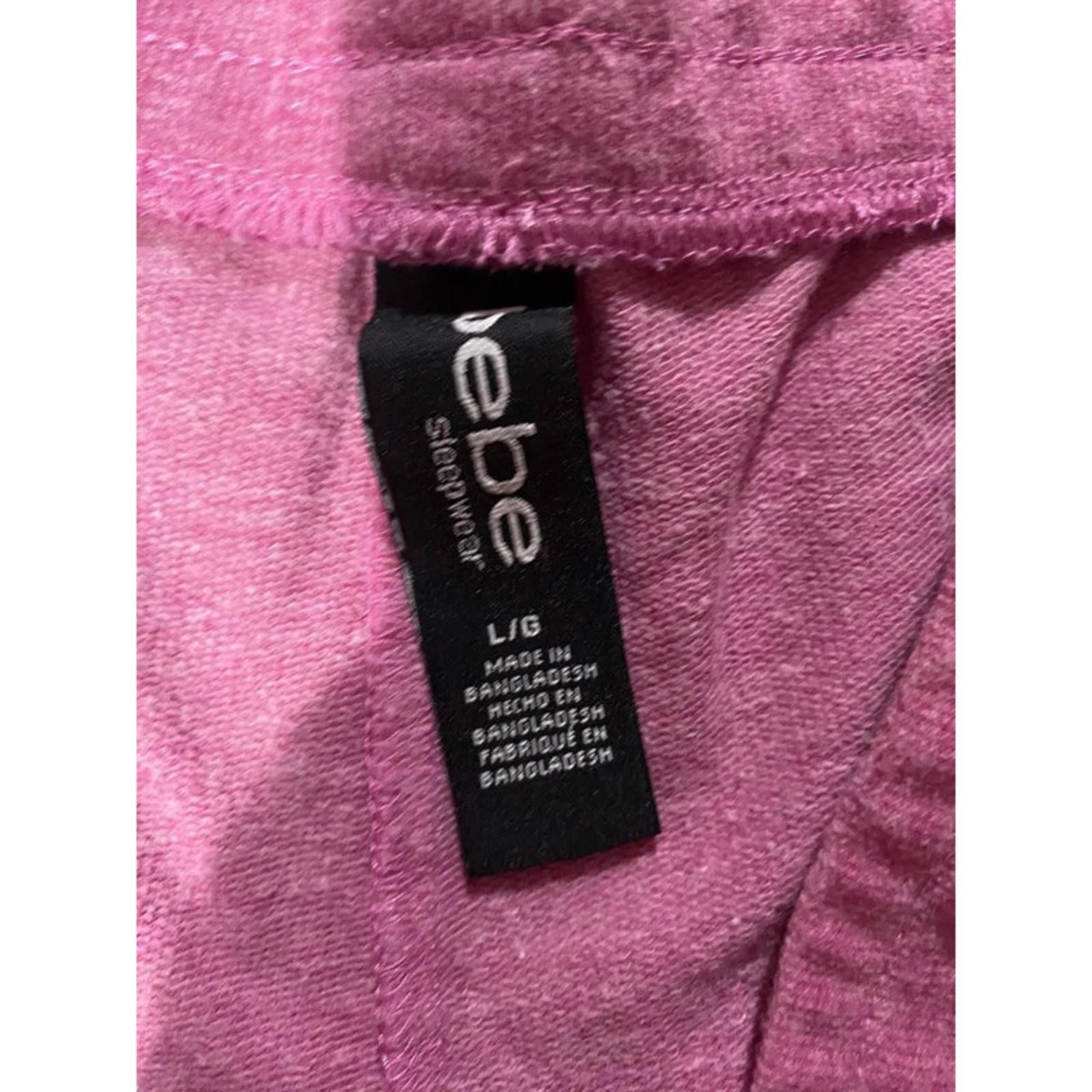 BEBE pink and grey mini shorts vintage deadstock y2k size large 2000s mcbling