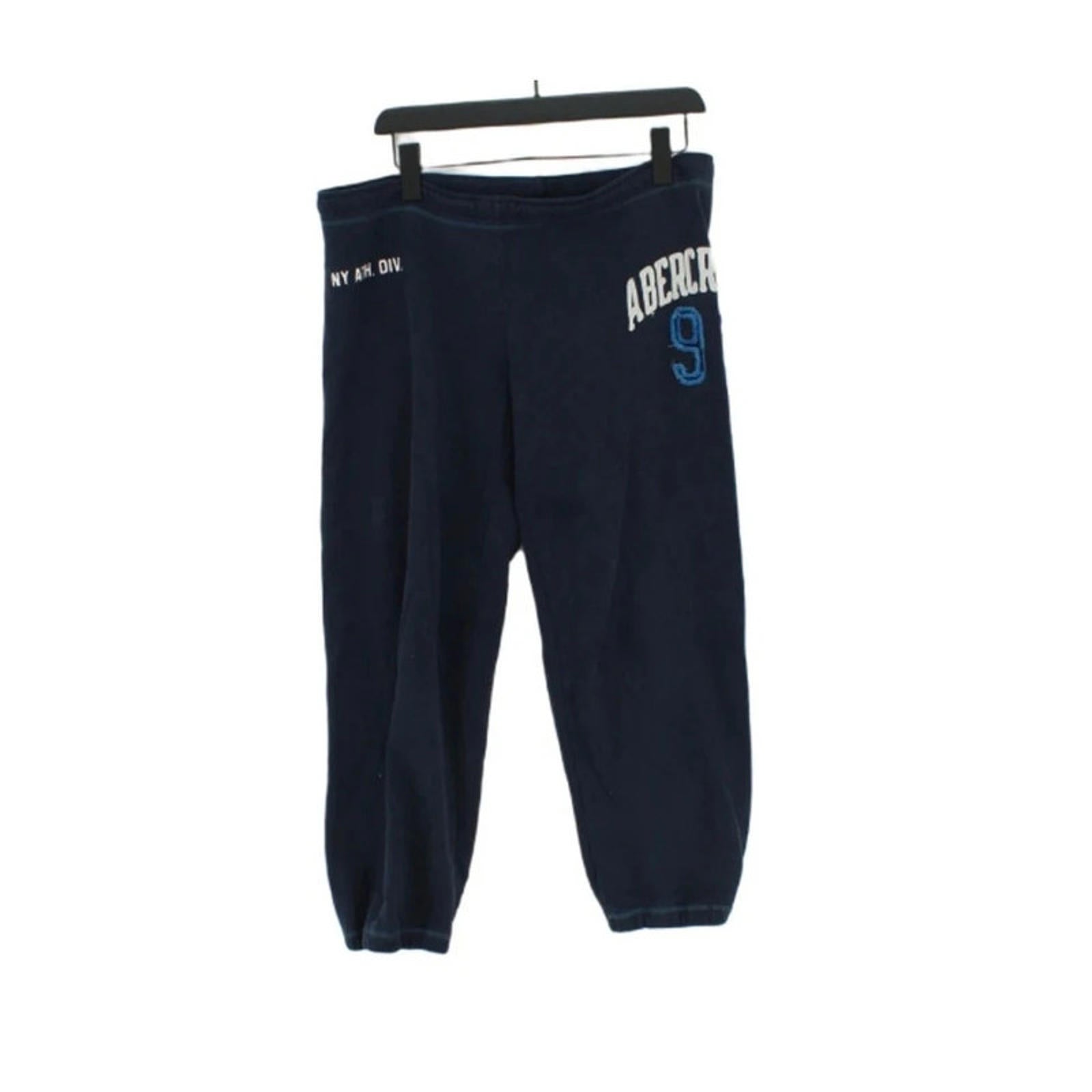 size medium abercrombie and fitch blue vintage joggers 2000s y2k