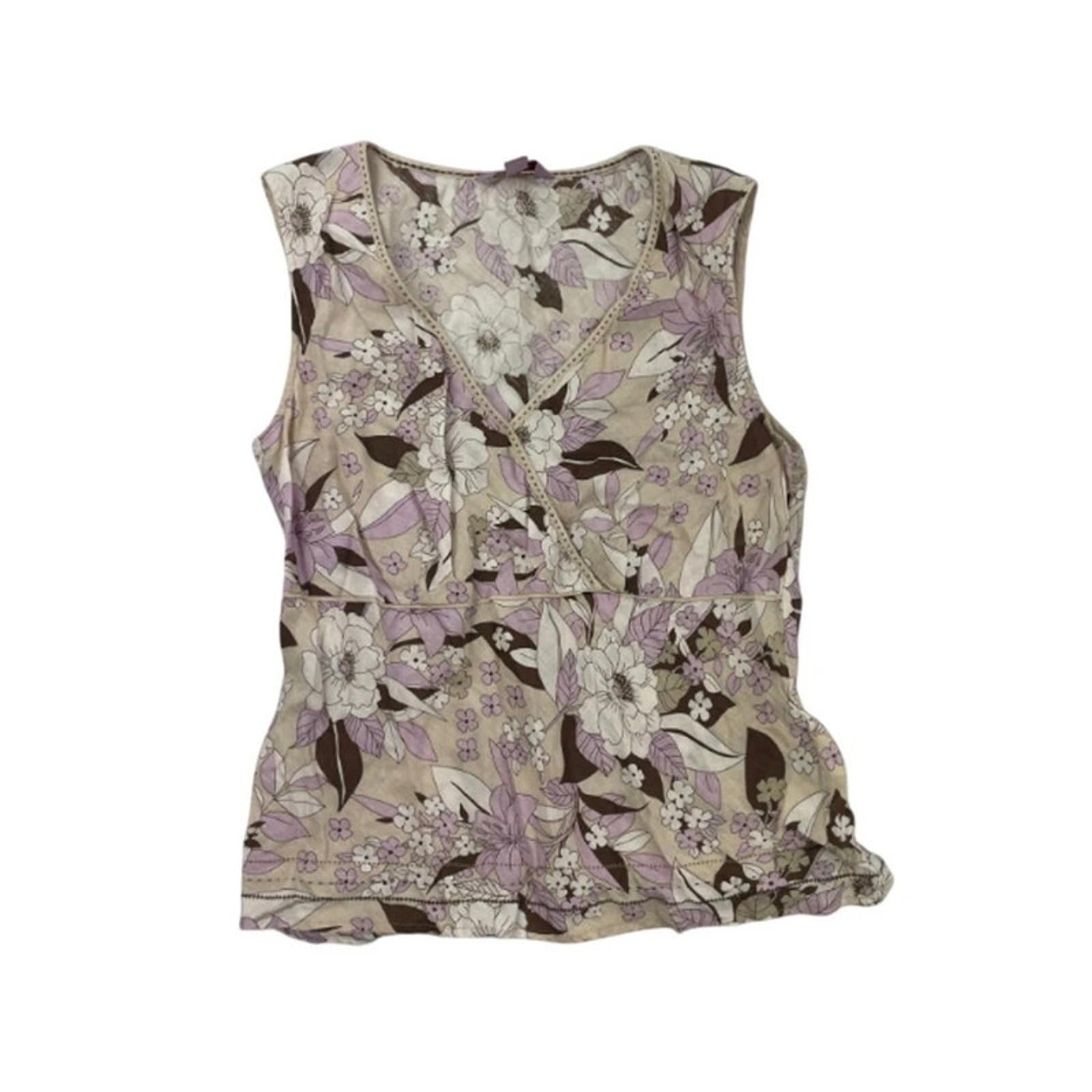 size 12 monsoon vintage y2k floral tank top 2000s