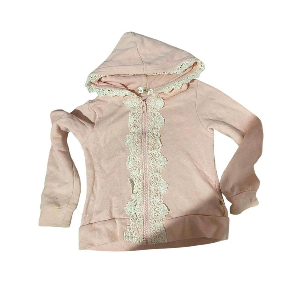 Liz lisa estimate size 4 uk cropped pink and white hoodie coquette y2k