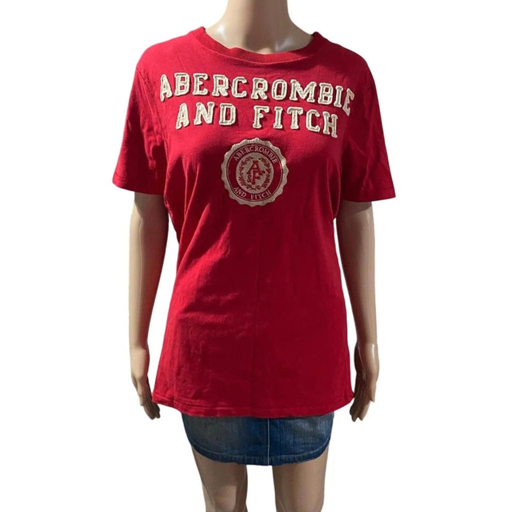 abercrombie & fitch tshirt y2k 2000s vintage - size large muscle mens fit women XXL red