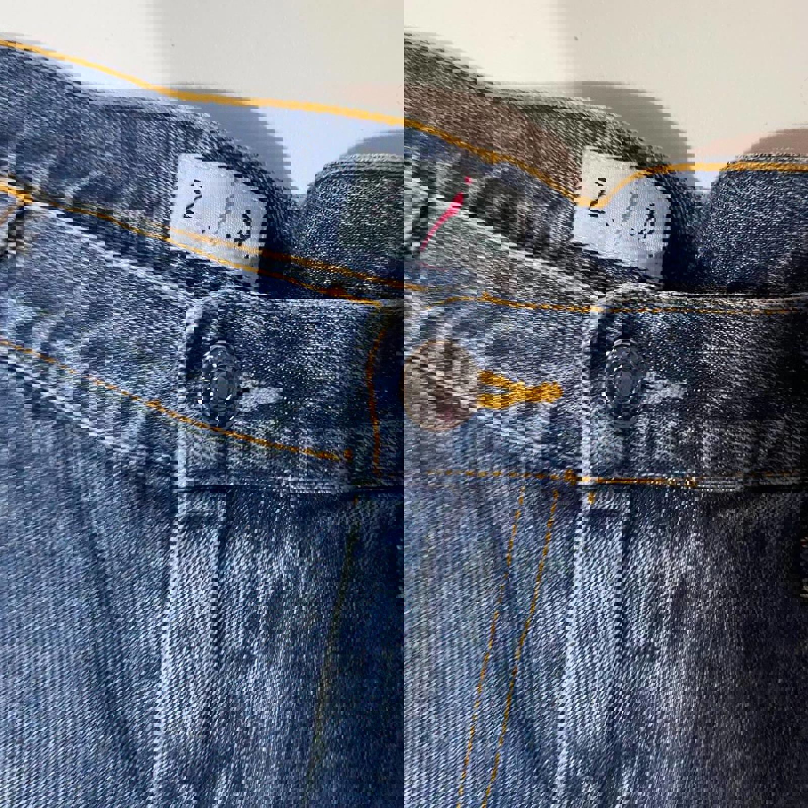 denim mini skirt  - vintage y2k mcbling 2000s - size 14