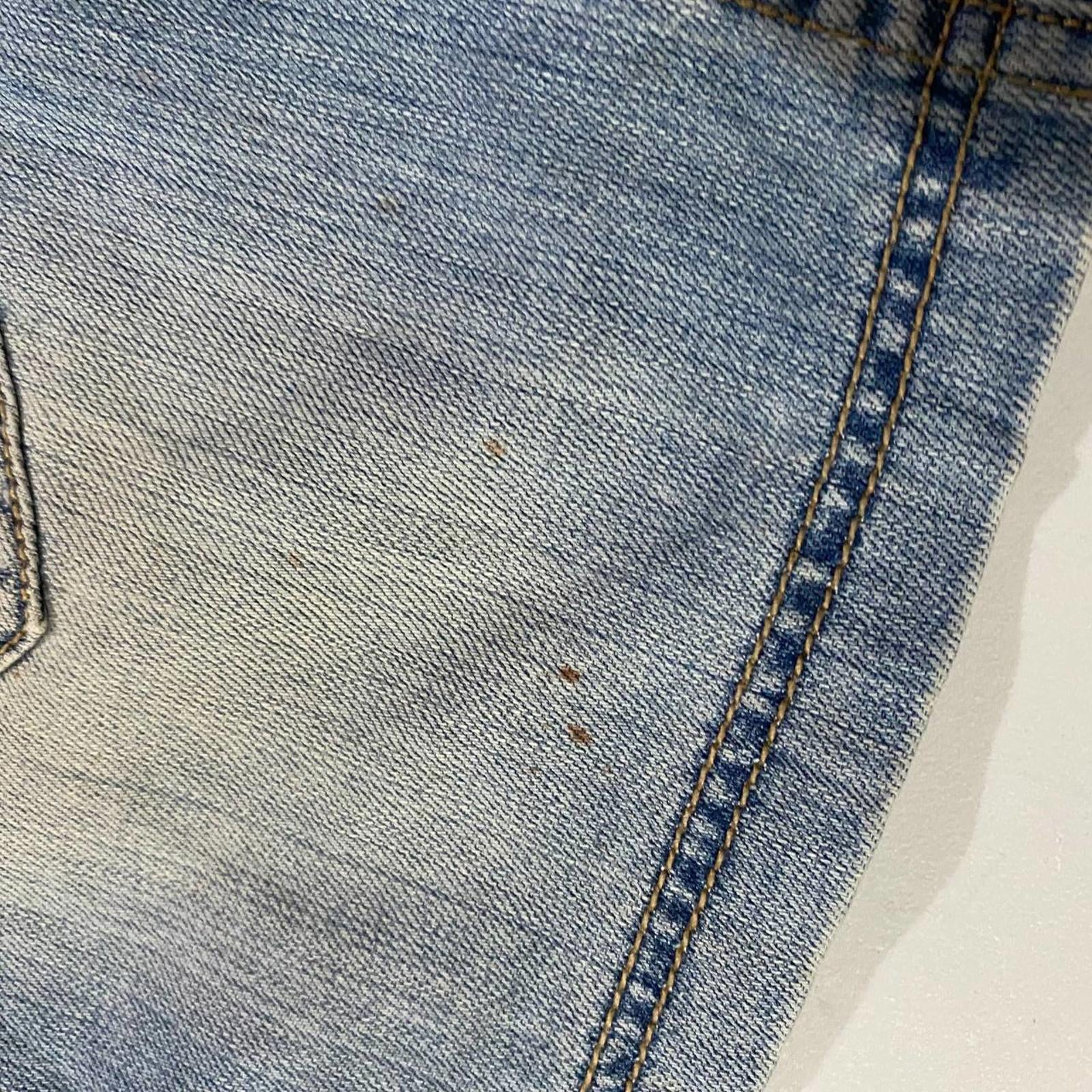 denim mini skirt  - vintage y2k mcbling 2000s - size 14 - amisu