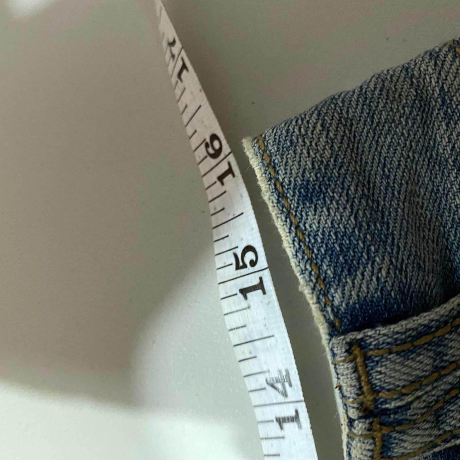 denim mini skirt  - vintage y2k mcbling 2000s - size 14 - amisu